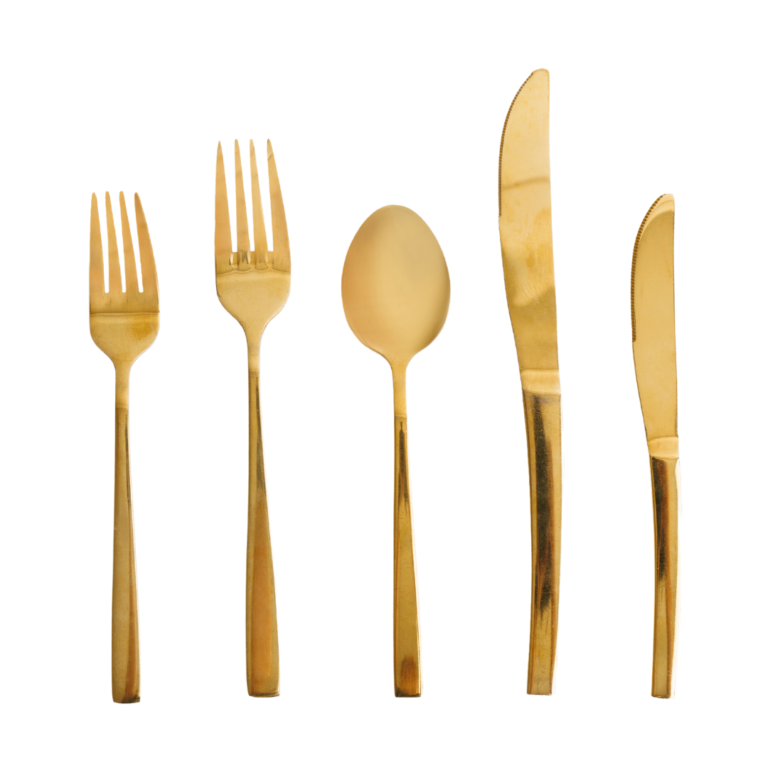 Gold Cutlery Hire Optimum Event Hire