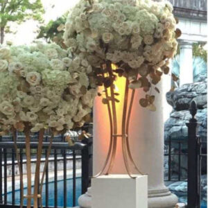 Gold Flower Stand Centerpiece Hire Sydney