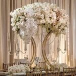 Gold Flower Stand Centerpiece Hire Sydney