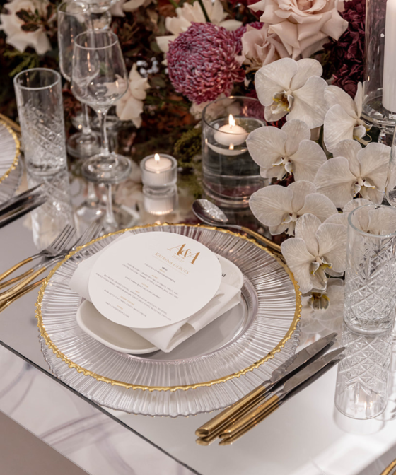 CHARGER PLATES & CUTLERY Optimum Event Hire Luxury Wedding & Event
