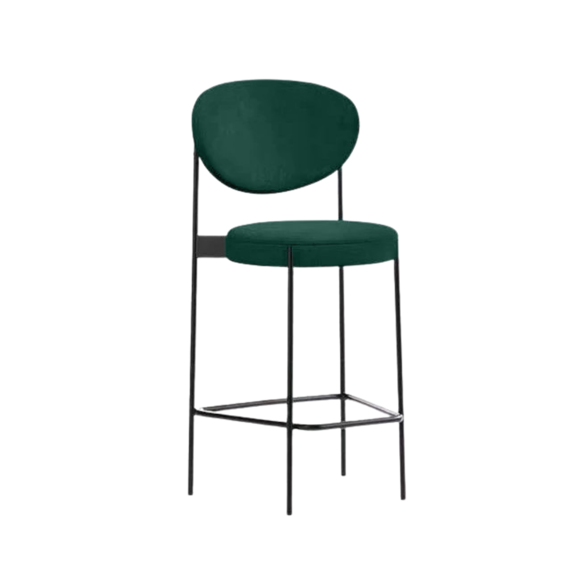 Green Velvet Contempo Cocktail Bar Stool Hire