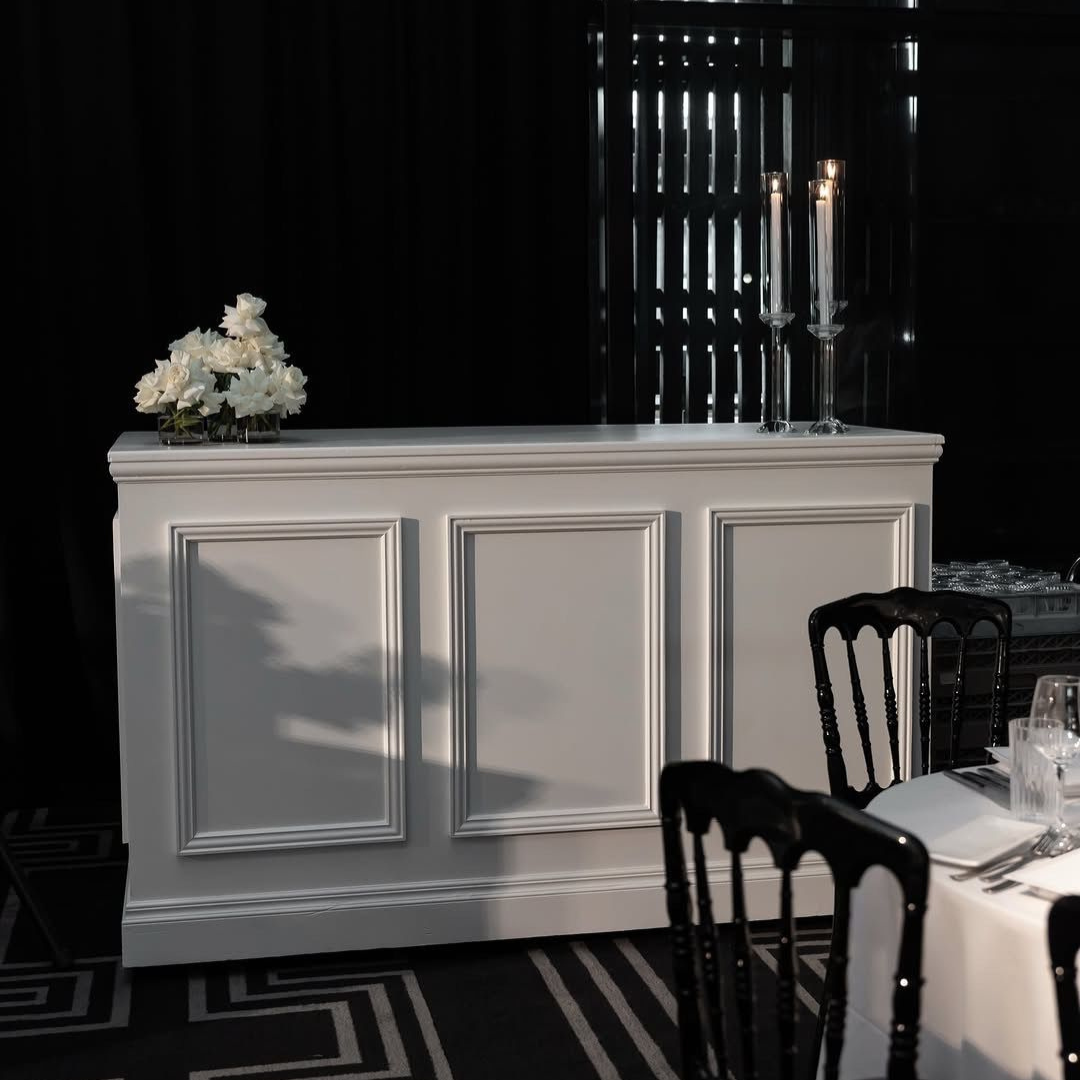 White-French-Service-Bar-Hire