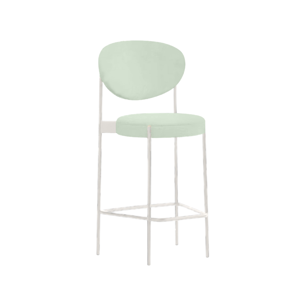 Sage Velvet Contempo Cocktail Bar Stool Hire