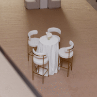 White-Boucle-Bar-Stool-Gold-Frame-Hire-Sydney2