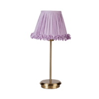 Lilac-Ruffle-Lamp-Gold-Base-Hire-Sydney