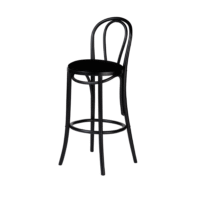 Black-Bentwood-Bar-Stool-Black-Cushion