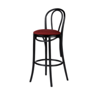 Black-Bentwood-Bar-Stool-Burgundy-Cushion