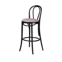 Black-Bentwood-Bar-Stool-Lilac-Cushion