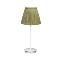 Green-Pleated-Lamp-White-Hire-Sydney
