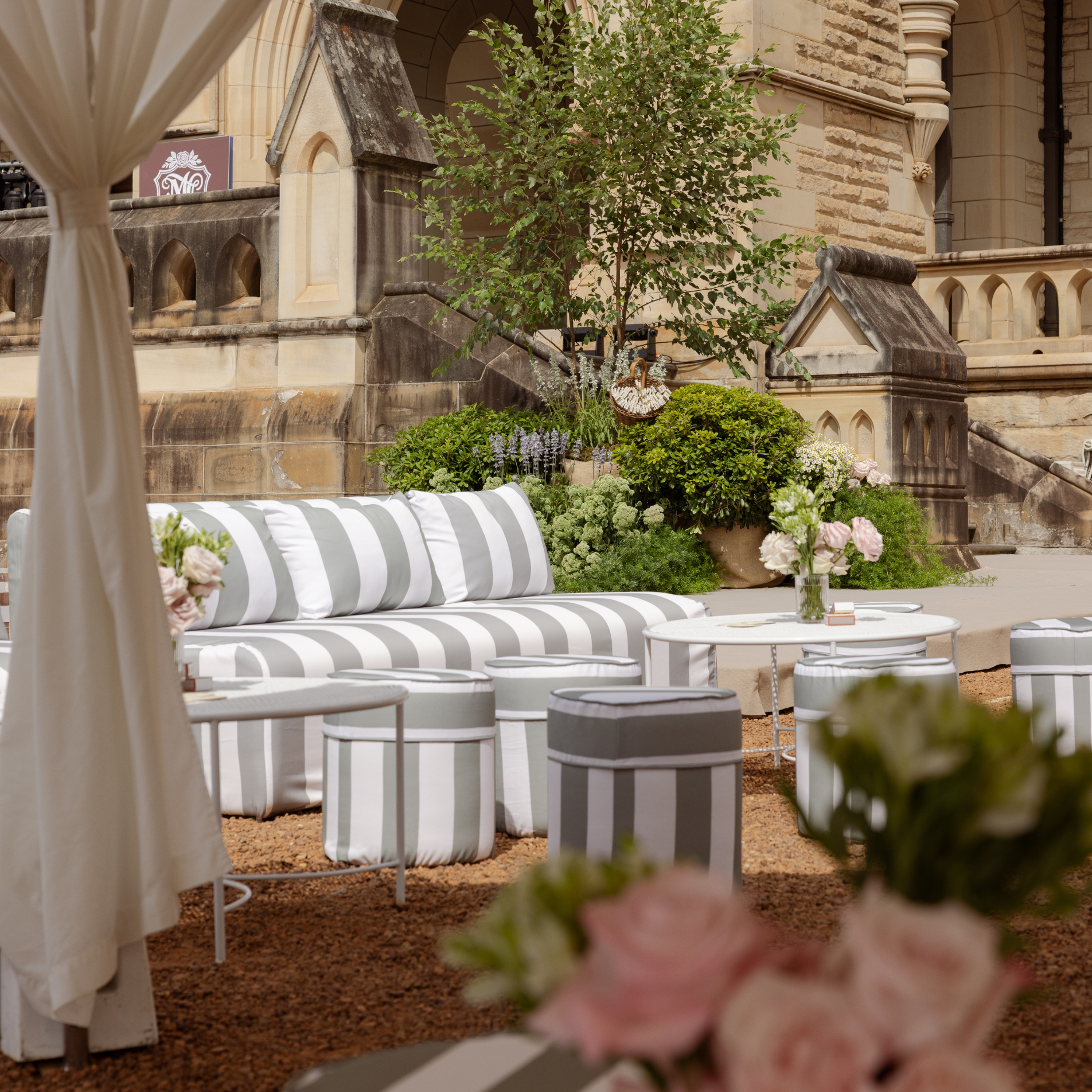 Green-Stripe-Sofa-Ottoman-Hire-Sydney2