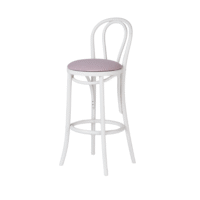 White-Bentwood-Bar-Stool-Lilac-Purple-Cushion