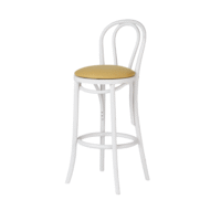 White-Bentwood-Bar-Stool-Yellow-Cushion