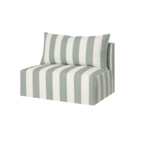 Green-Stripe-Armless-Single-Seater-Hire