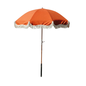 Orange Tassel Umbrella