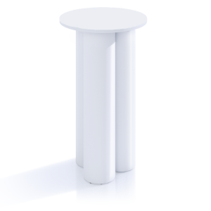 White Column Bar Table